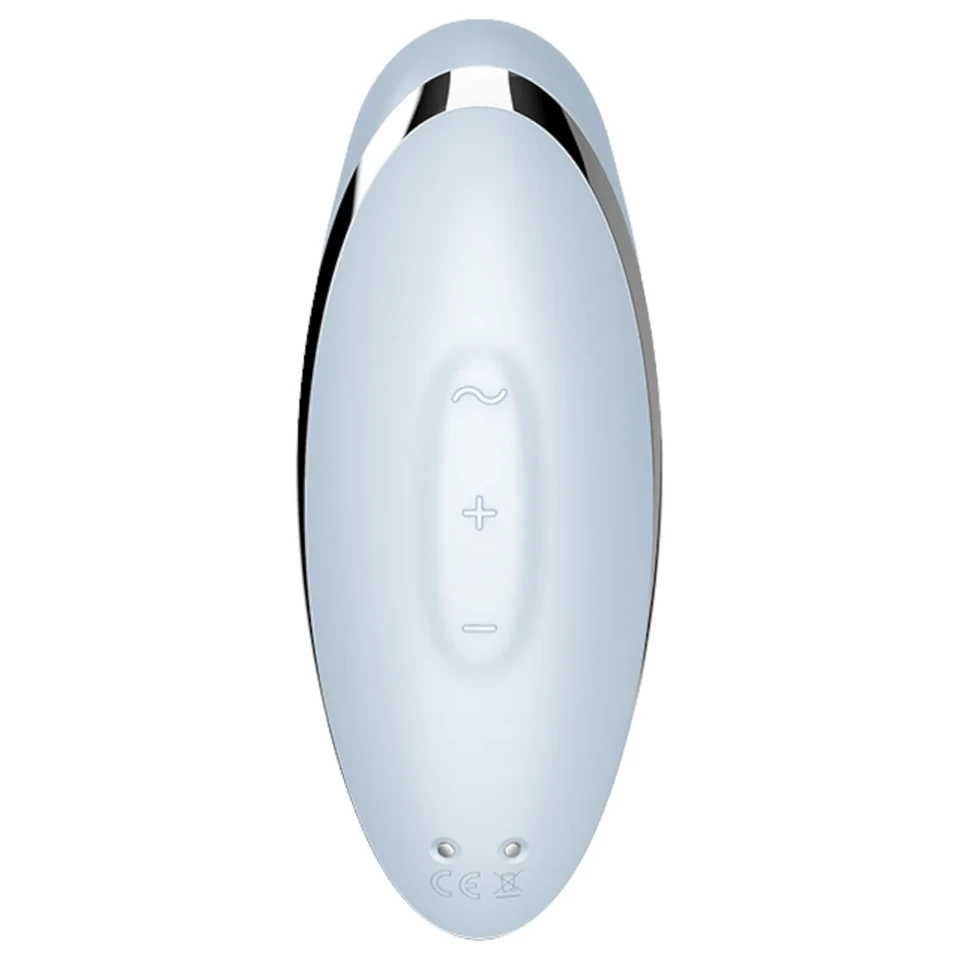 Satisfyer Tap & Climax 2 - 2in1 csiklóizgató és vibrátor (kék)