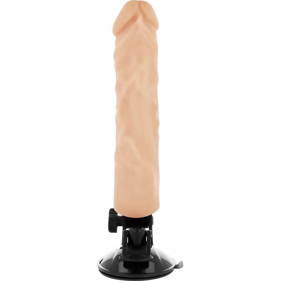 BASECOCK - VALÓSÁGHŰ VIBRÁTOR TÁVIRÁNYÍTÓVAL NATÚR 21 CM