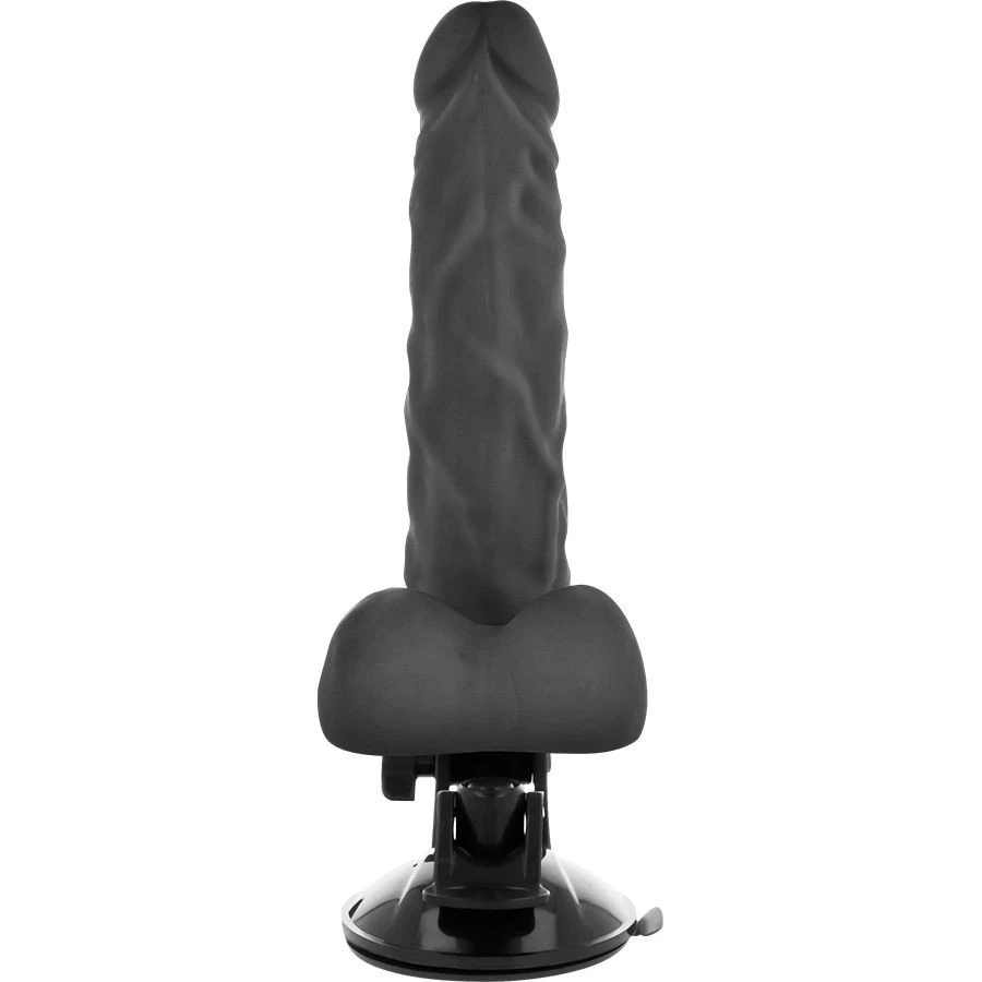 BASECOCK - CSUKLÓS VIBRÁTOR TÁVIRÁNYÍTÓVAL FEKETE 21 CM