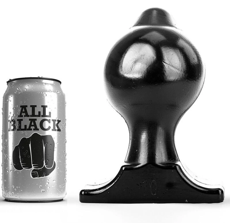 ALL BLACK - prémium anális dugó 17,5 cm hosszú