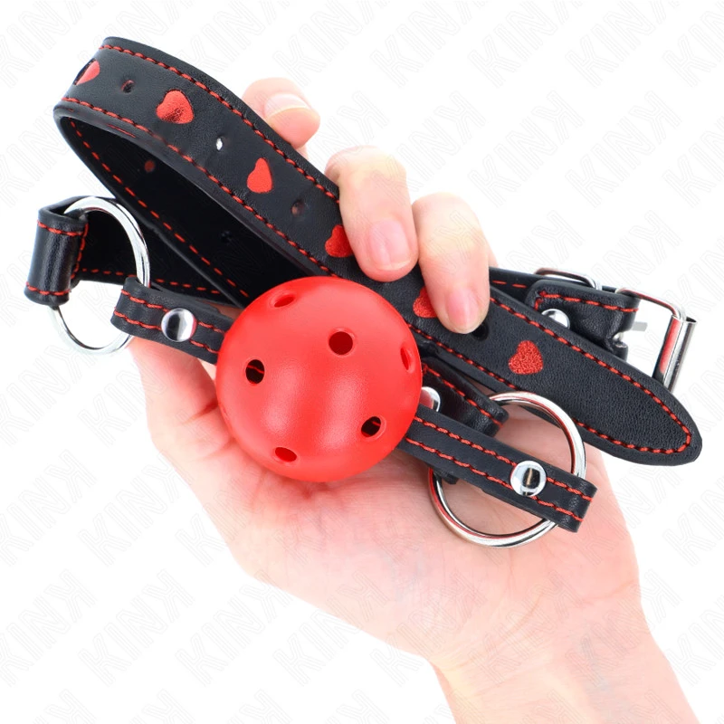 KINK - HOLLOW HARD RED BALL GAG MODELL 2 65 x 2.5 CM