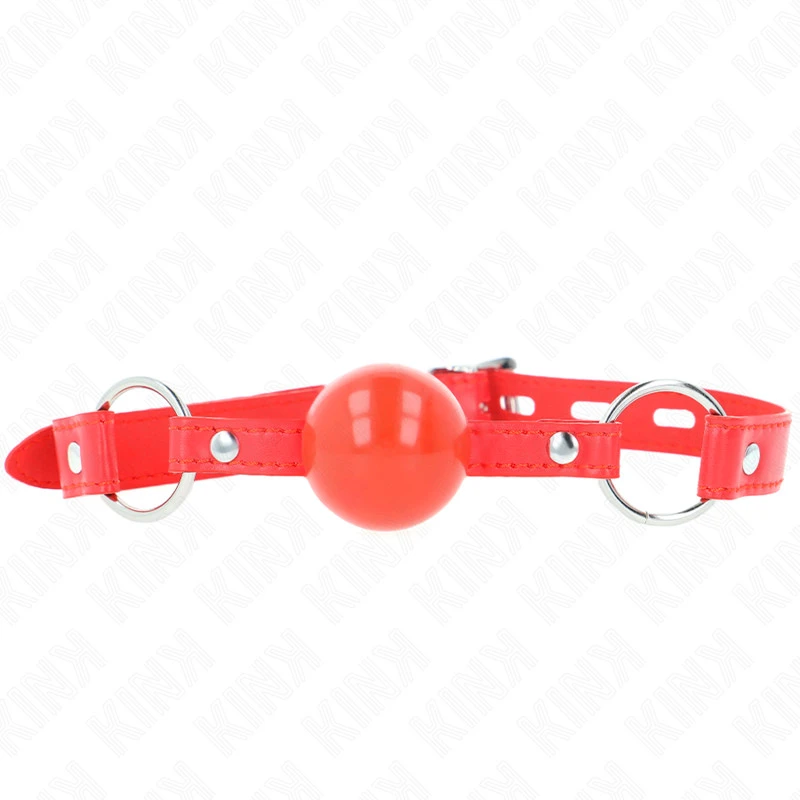 KINK - TPE BALL 4 CM GAG ROJO LOCK-kal 60 x 2 CM