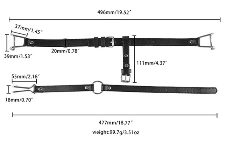 Sm Hook Spreader száj és orrfogó szájkosár