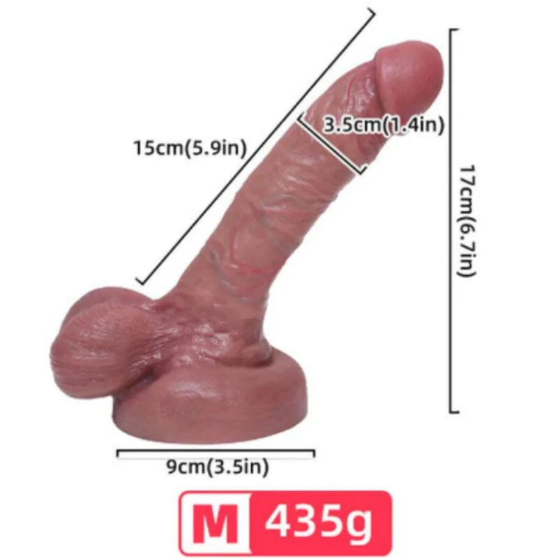 ARMONY - REALISZTIKUS FOLYÉKONY SZILIKON DILDÓ 15 CM