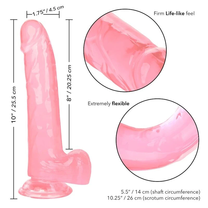 CALEX SIZE QUEEN DILDÓ - RÓZSASZÍN 20,3 CM