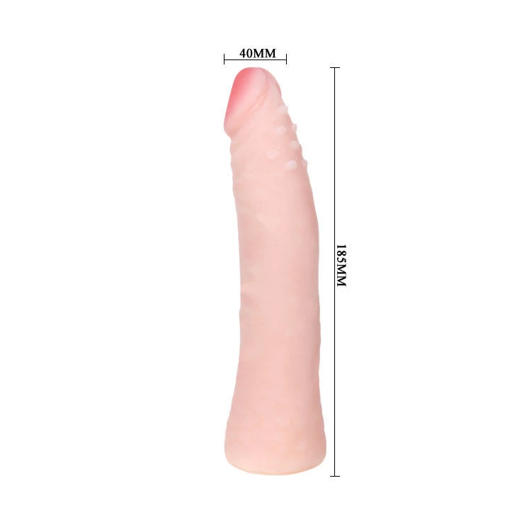 BAILE - REALISZTIKUS SKIN TOUCH SZILIKON DILDÓ 19 CM VÉLETLENSZERŰ DOBOZ SZÍNBEN