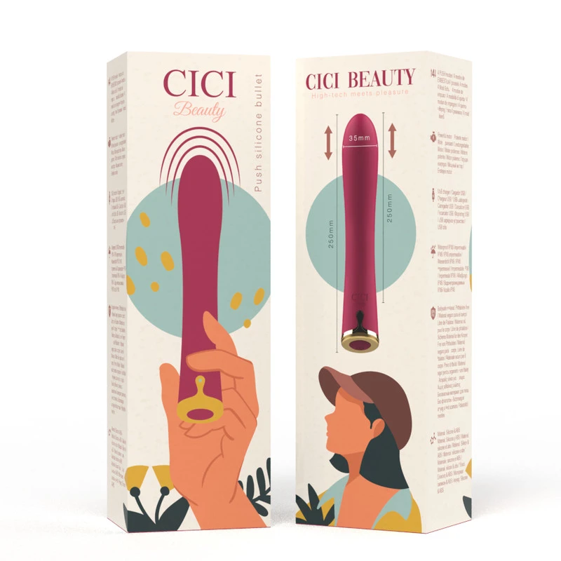 CICI BEAUTY- PRÉMIUM SZILIKON PUSH BULLET VIBRÁTOR