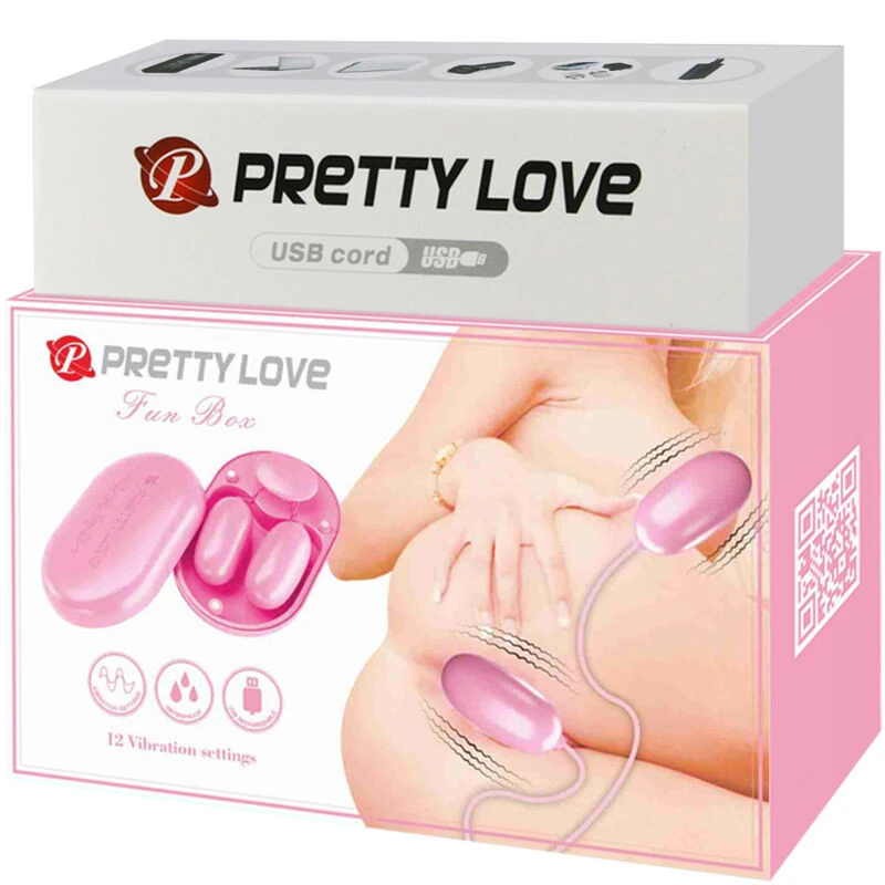 PRETTY LOVE - FUN BOX RÓZSASZÍN VIBRÁLÓ GOLYÓ