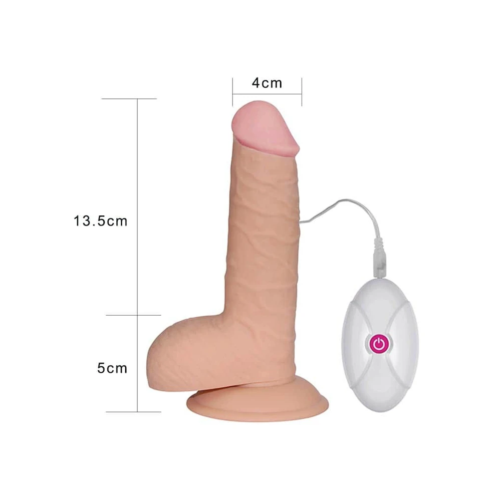 7.5" The Ultra Soft Dude - Vibrating Flesh