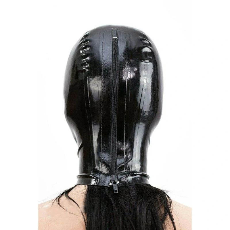 Black Texie  latex balaklava érzéki átöleléssel