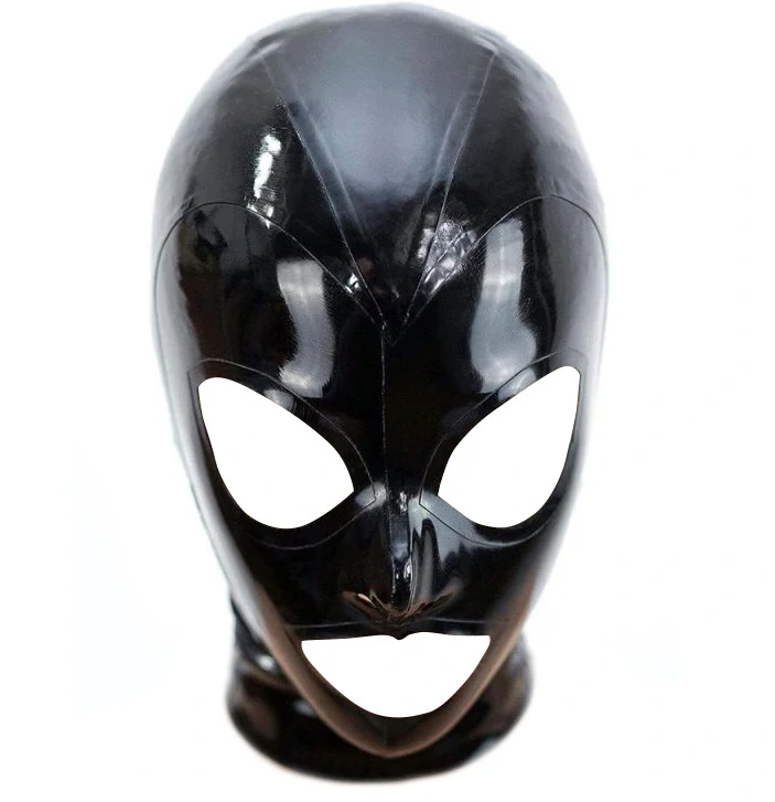 Black Texie  latex balaklava érzéki átöleléssel