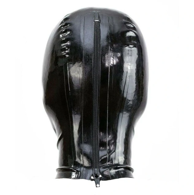 Black Texie  latex balaklava érzéki átöleléssel