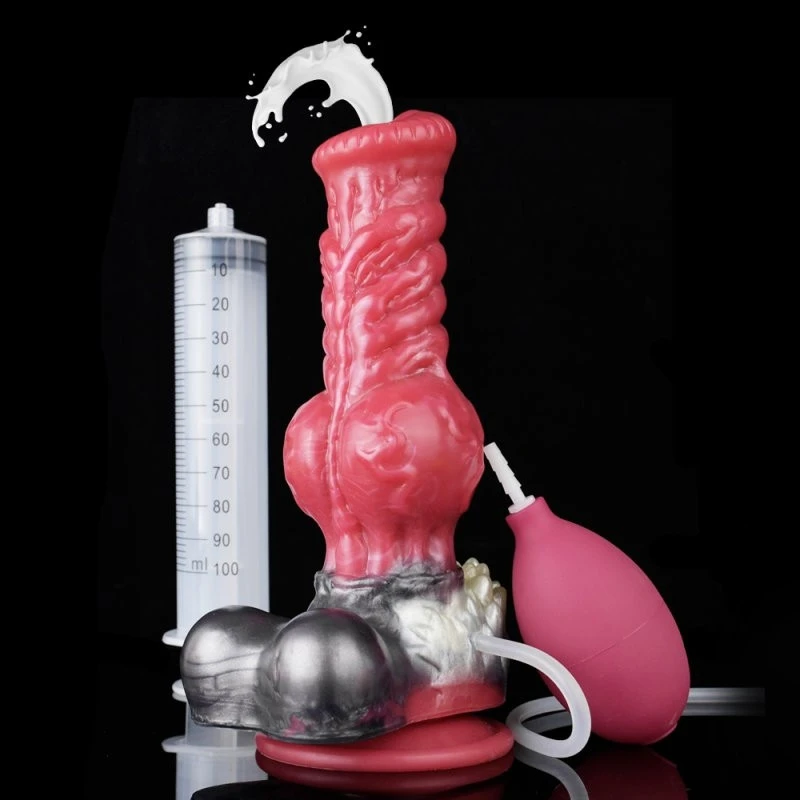 Dildo szőrös Ejakulátor Wolf Squirt S 16 x 6cm