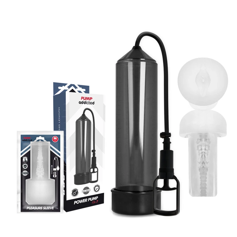 PUMP ADDICTED - RX7 PÉNISZPUMPA MASZTURBÁTORRAL - FEKETE