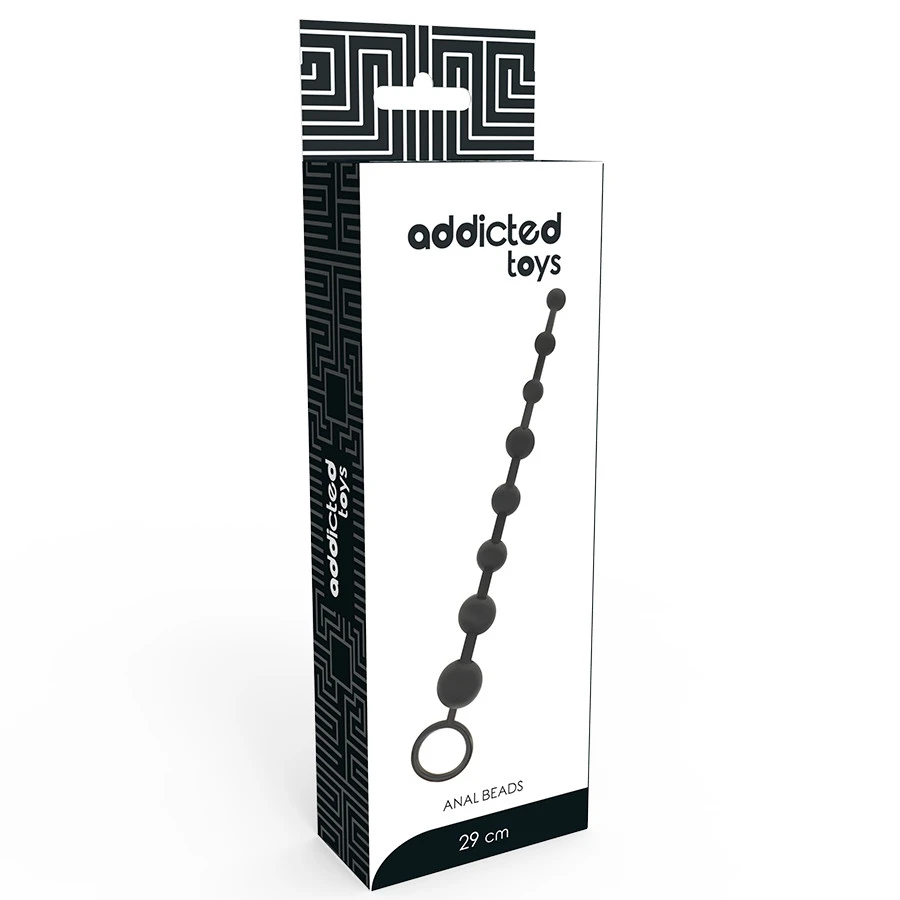 ADDICTED TOYS - ANÁLIS GYÖNGYÖK 29CM FEKETE