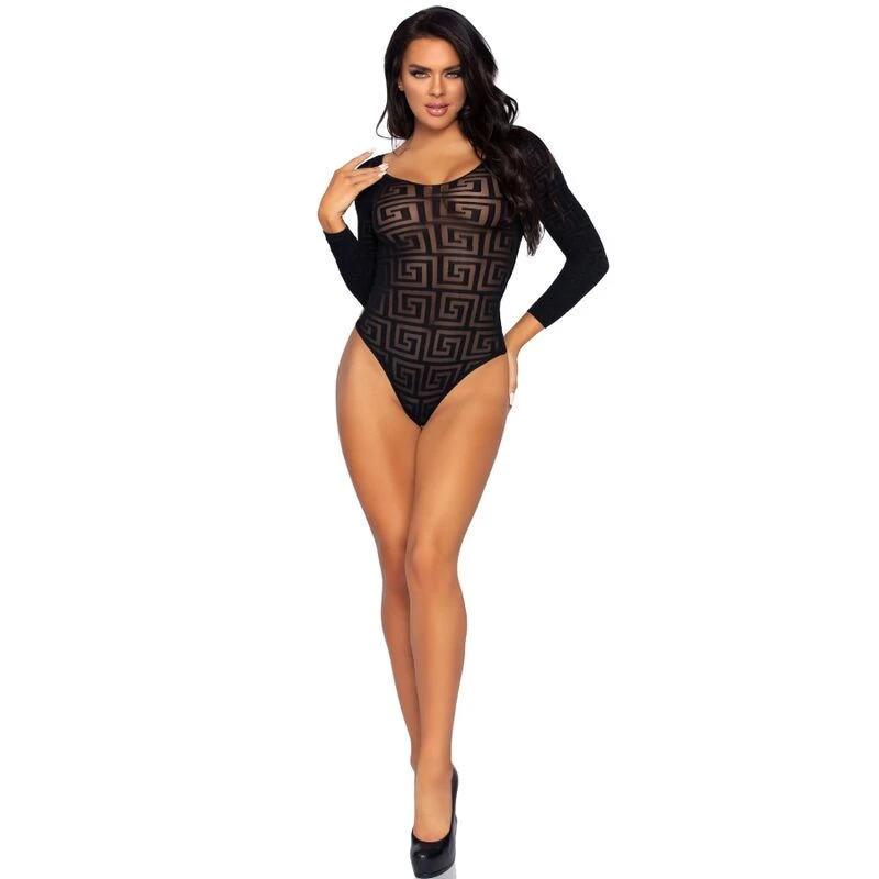 LEG AVENUE MOZAIKOS PÁNTOS BODYSUIT EGY MÉRETBEN