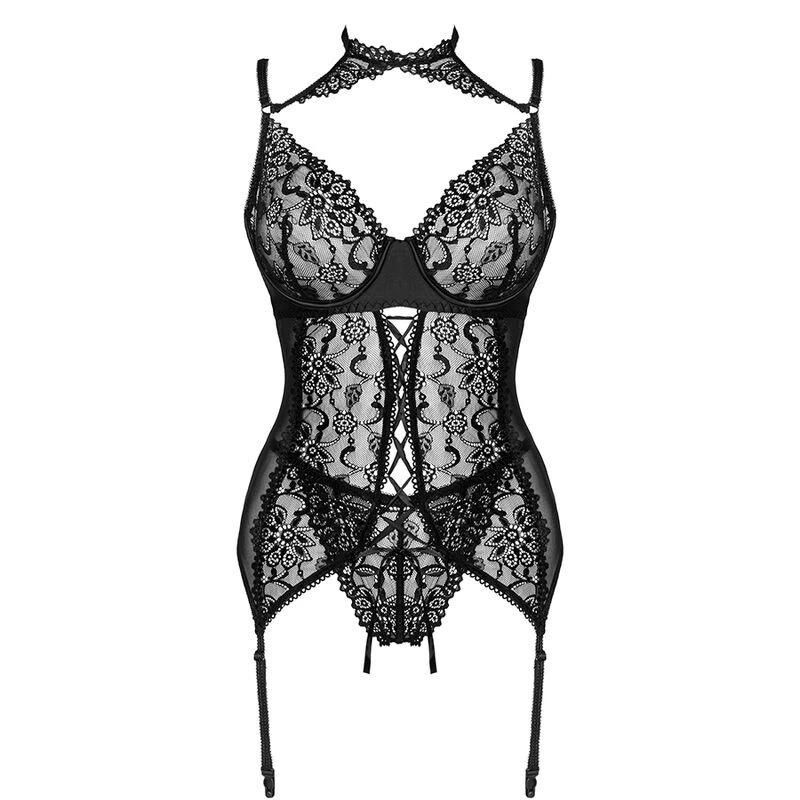 LIVCO CORSETTI SETS - GIELLANDRA FOR THE SENSES KOLLEKCIÓ FŰZŐ + BUGYI FEKETE