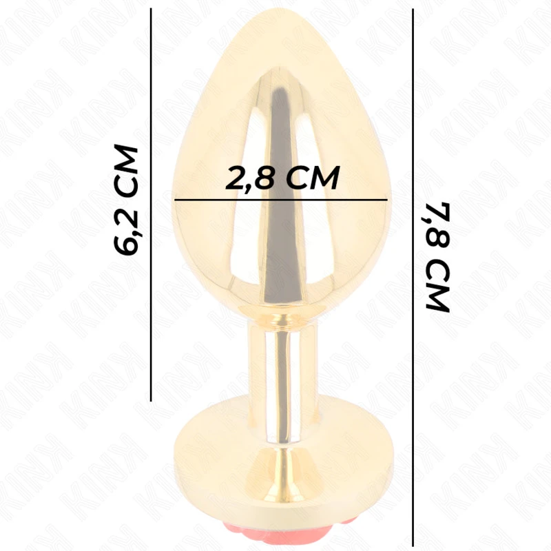 KINK - Rózsaarany Anális Plug (S Méret) - Elegáns Intimérzés