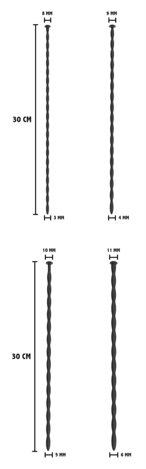 4 db-os kezdő készlet Húgycső rudak 30 cm - Átmérő 3-6mm