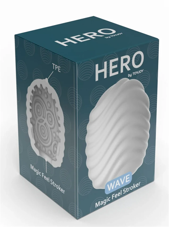 ToyJoy Hero Hero Mini Maszturbátor Wave Fehér