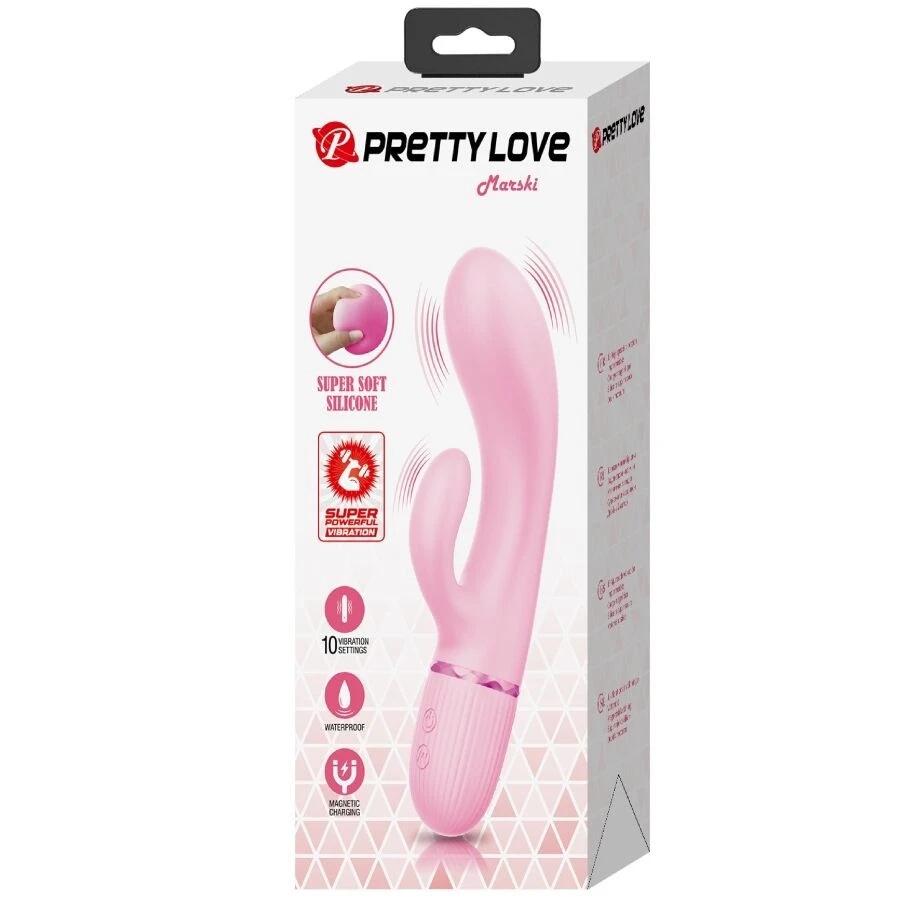 PRETTY LOVE - MARSKI RABBIT VIBRÁTOR & G-PONTI PINK - Intim Élvezet és Élénkítő Stimuláció