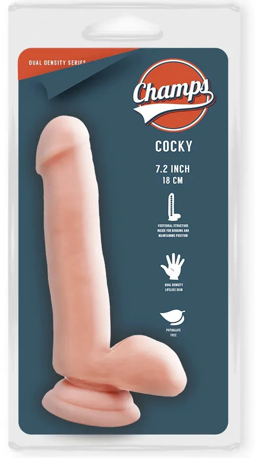 Valósághű Dildo Cocky Champs 14 x 4cm