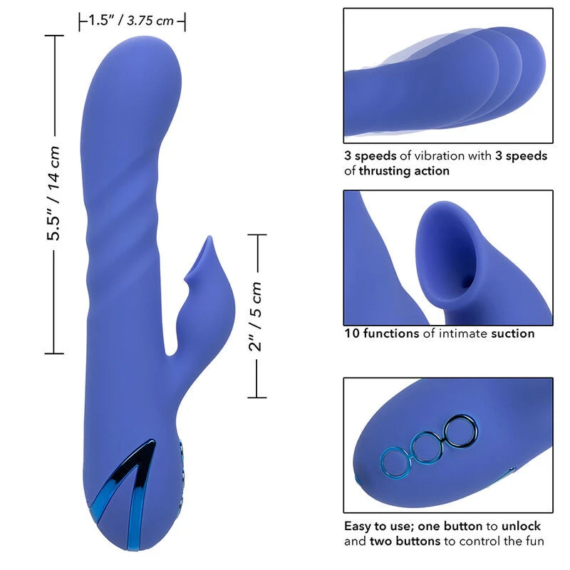 CALEXOTICS - SZERELEM VIBRÁTOR CSIKLÓSZÍVÓVAL