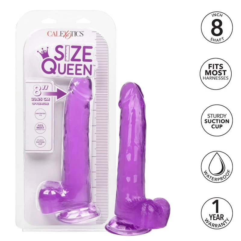 CALEX SIZE QUEEN DILDÓ - LILA 20,3 CM