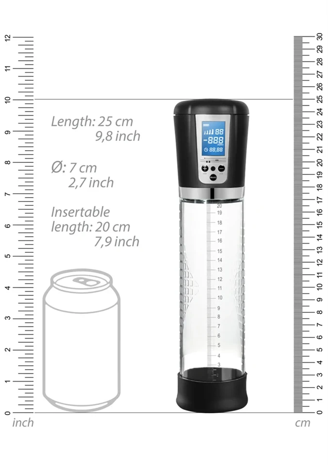 Prémium újratölthető automata LCD szivattyú - átlátszó