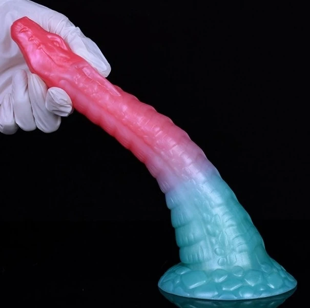 Alien Beast Cyan Rainbow 9.8 "Dildo - E