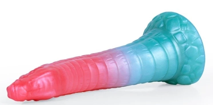 Alien Beast Cyan Rainbow 9.8 "Dildo - E