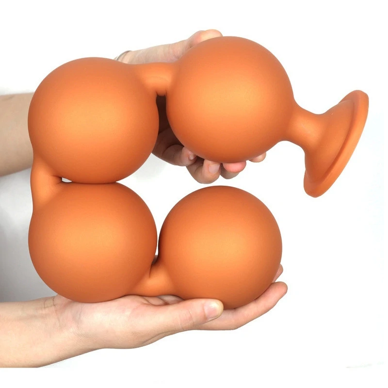Bulby Butt XXXL Intim Kényeztető Anális Golyók - 45 x 8.7 cm, Narancssárga
