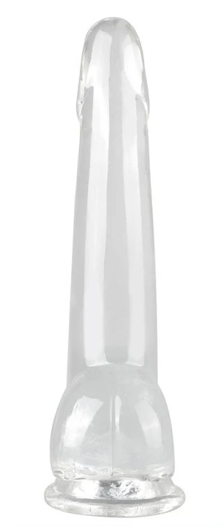 Clear Dong XL átlátszó vibrátor 17 x 4.8cm