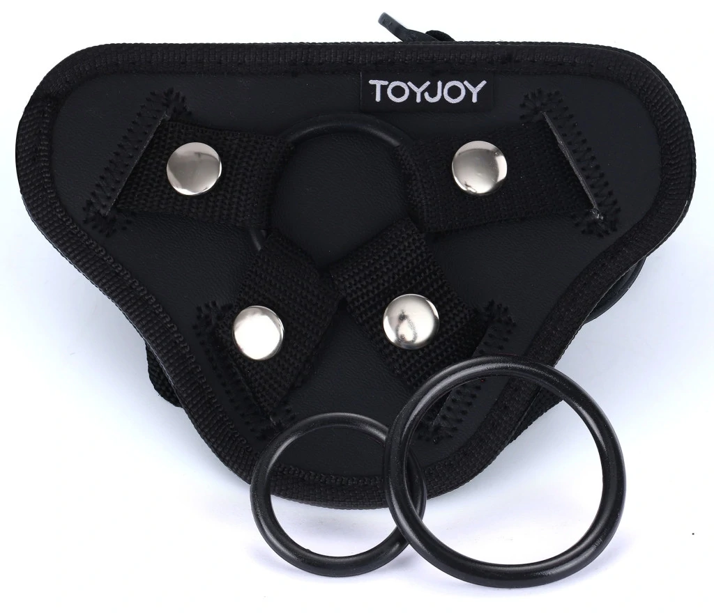 Strap-On Get Real Dildo övheveder Harness Fekete