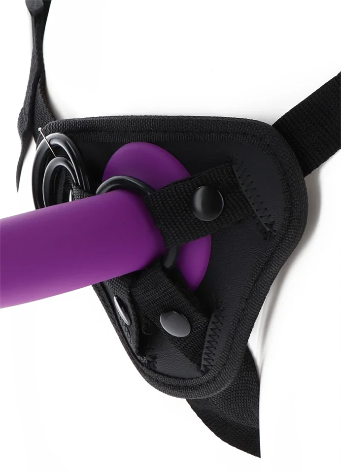 Strap-On Get Real Dildo övheveder Harness Fekete