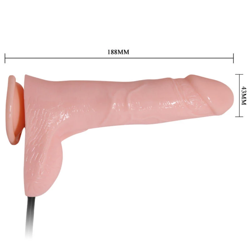 BAILE - FELFÚJHATÓ REALISZTIKUS VIBRÁTOR TAPADÓKORONGGAL 19,3 CM