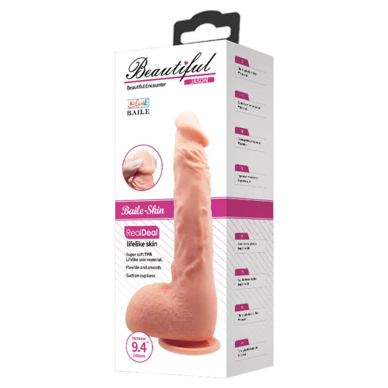 BAILE - REALISZTIKUS DILDÓ JASON TERMÉSZETES 24 CM