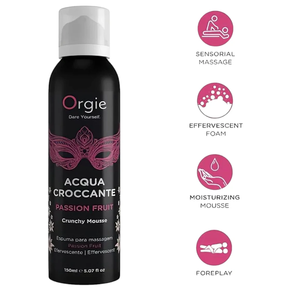 Orgie Acqua Croccante - masszázs hab - passion fruit