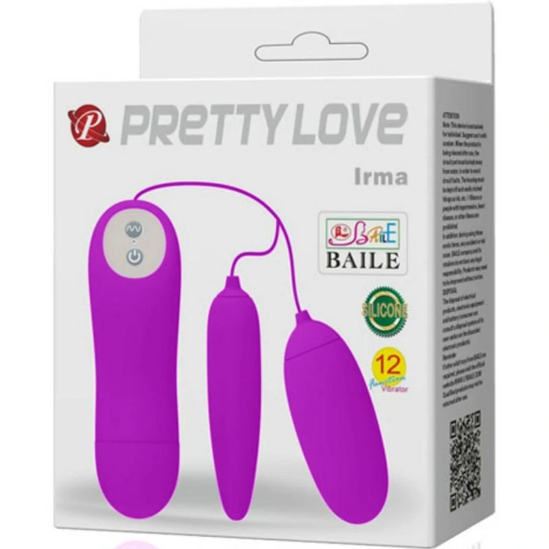 PRETTY LOVE - IRMA DUPLA VIBRÁLÓ TOJÁS
