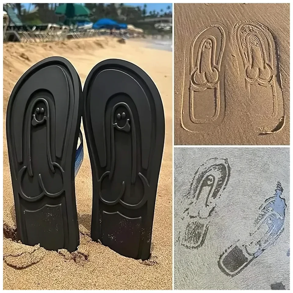 Flip-flop papucs - fütyi talppal - fekete