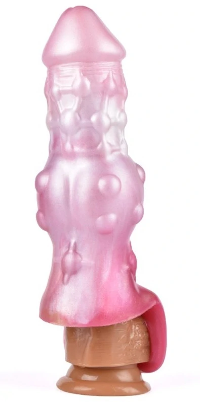 Penisz hüvely Monster Toadix 17 x 6cm rózsaszínű