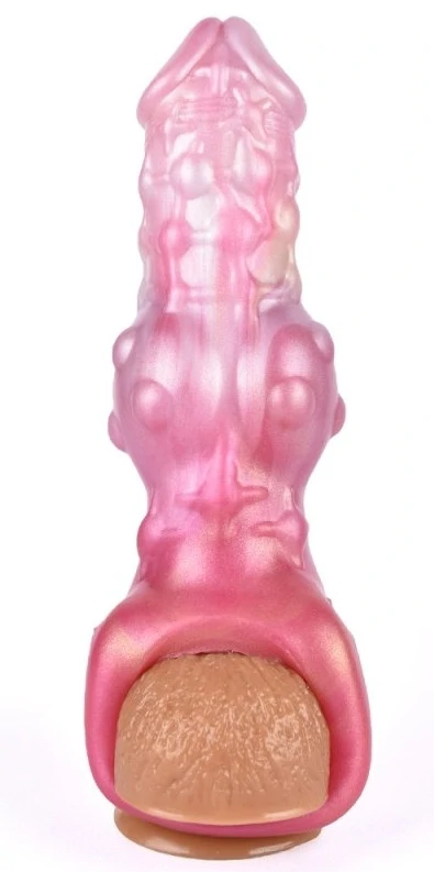 Penisz hüvely Monster Toadix 17 x 6cm rózsaszínű