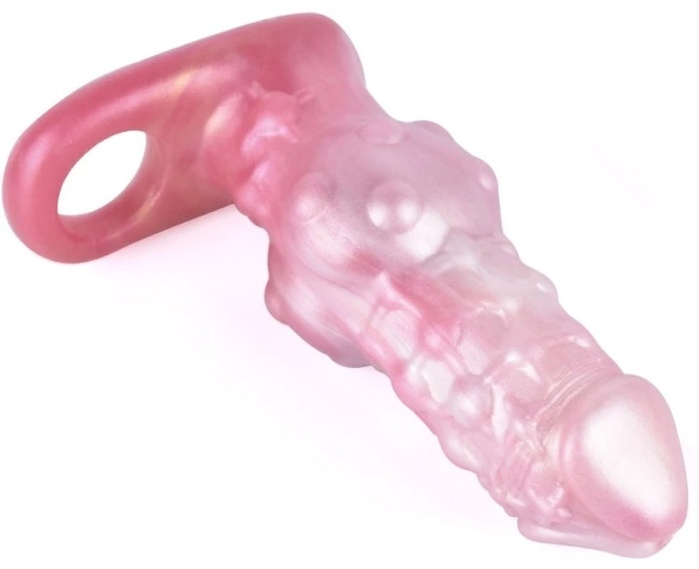 Penisz hüvely Monster Toadix 17 x 6cm rózsaszínű