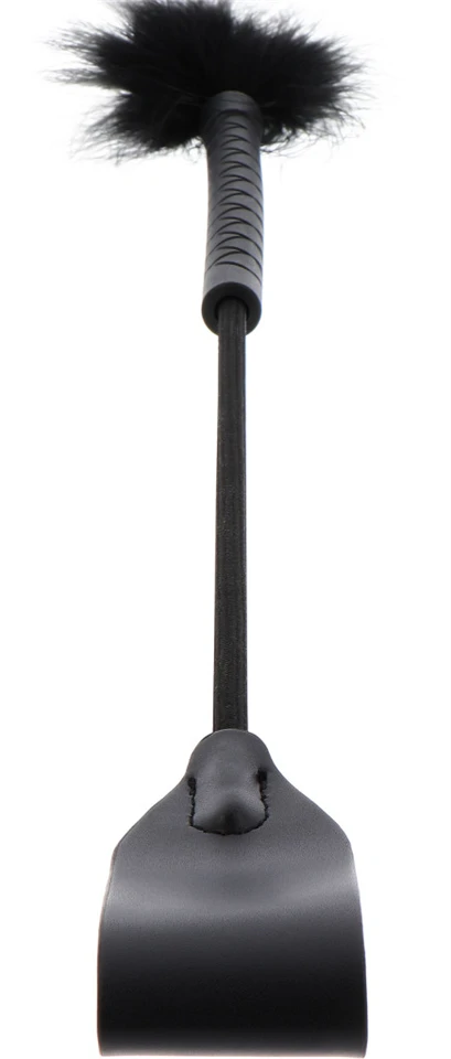 Tick Whip és Tollseprű 56 cm Fekete - Prémium Intim Élvezetekhez