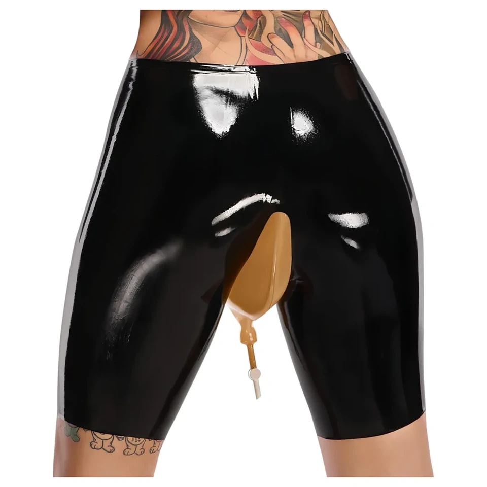 LATEX - Pisifogó latex alsó, leeresztő nyílással (fekete)