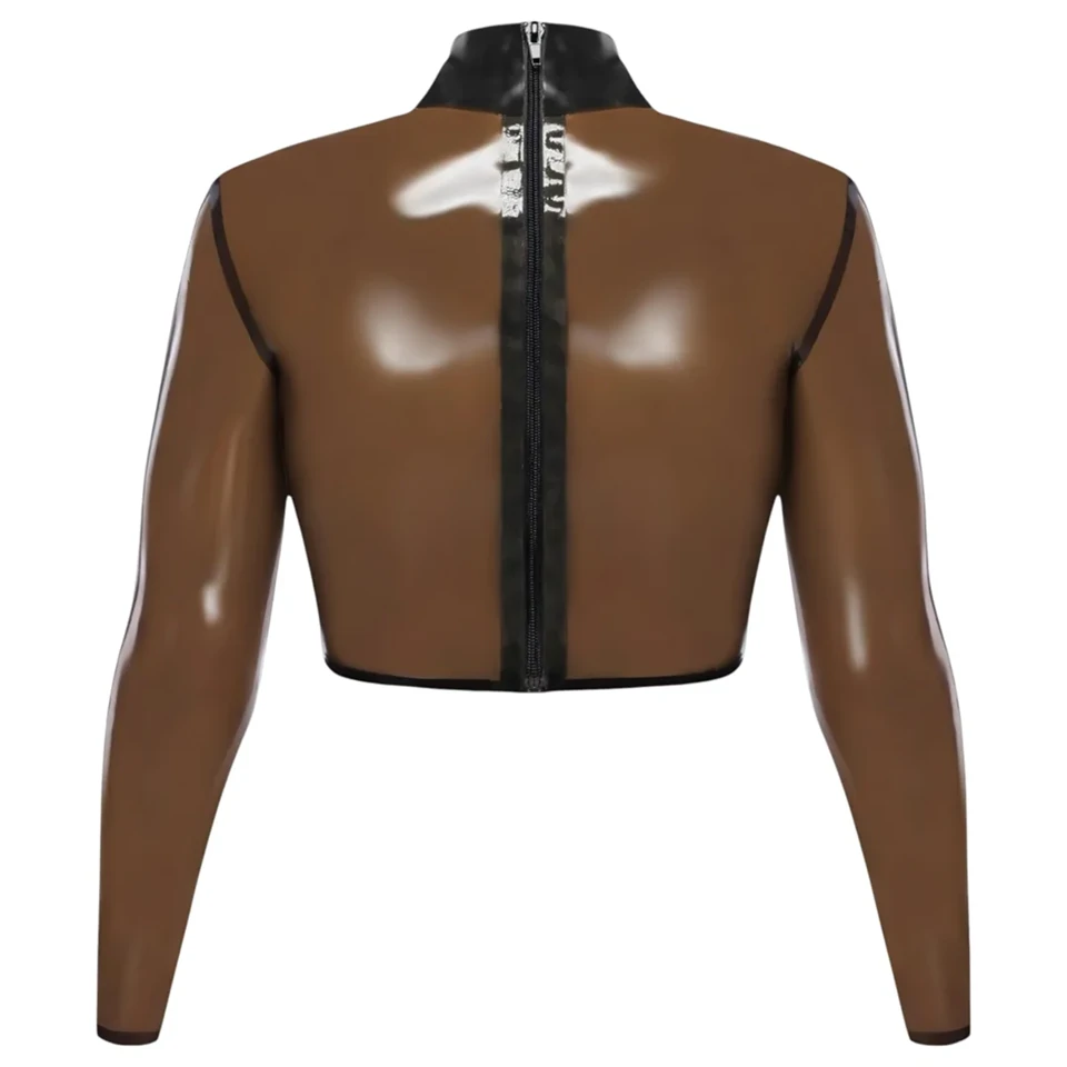 LATEX - áttetsző latex felső (áttetsző-fekete)