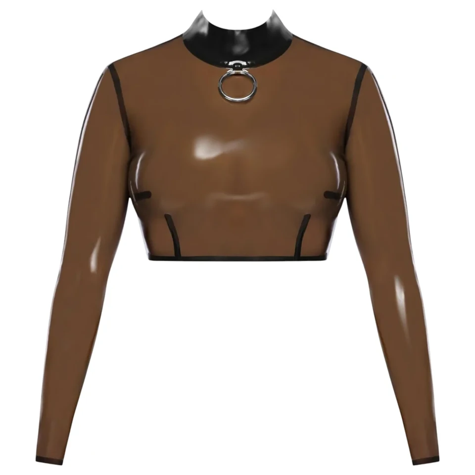 LATEX - áttetsző latex felső (áttetsző-fekete)