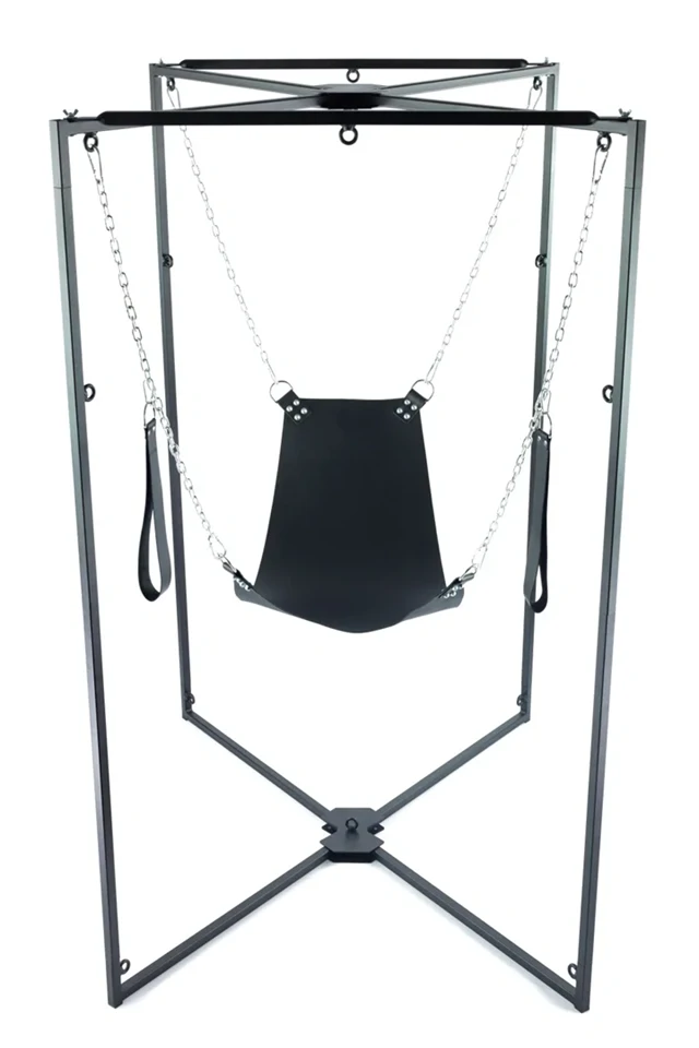 Kit Sling – fekete, csábító bőrszíj armaturával