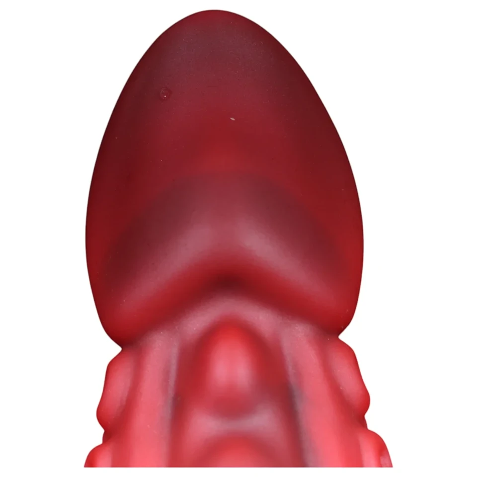 OgazR - polipkar dildó - 19cm (piros)