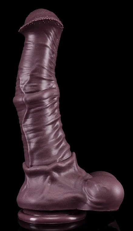 Kymera S – prémium dildó, 19 cm barna változat